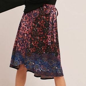 Maeve Anthropologie skirt asymmetrical L large GUC